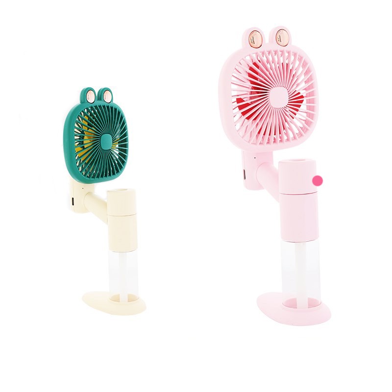 Mini ventilator cu pulverizator, alimentare USB, portabil, 24 cm - imagine 4